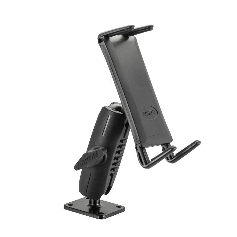 Arkon RM6AMPS2T-MET Arkon Slim-Grip Ultra Robust Tablet or Phone Mount with Metal AMPS Base Retail Black (sku 55955) - BuyBits Ltd UK