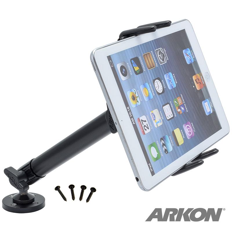 Arkon SM6HD005 Heavy-Duty Drill-Base Midsize Tablet Mount for Galaxy Tab 4, 3, Tab S, iPad mini (sku 50222) - BuyBits Ltd UK