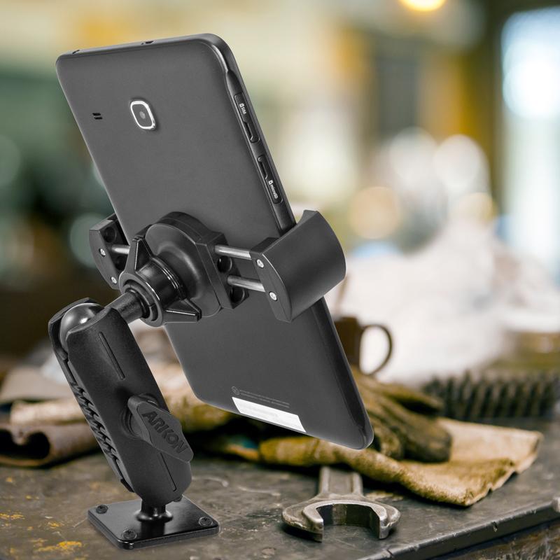 Arkon XLRMAMPSMET RoadVise XL Phone and Midsize Tablet Drill Base Mount (sku 50227) - BuyBits Ltd UK