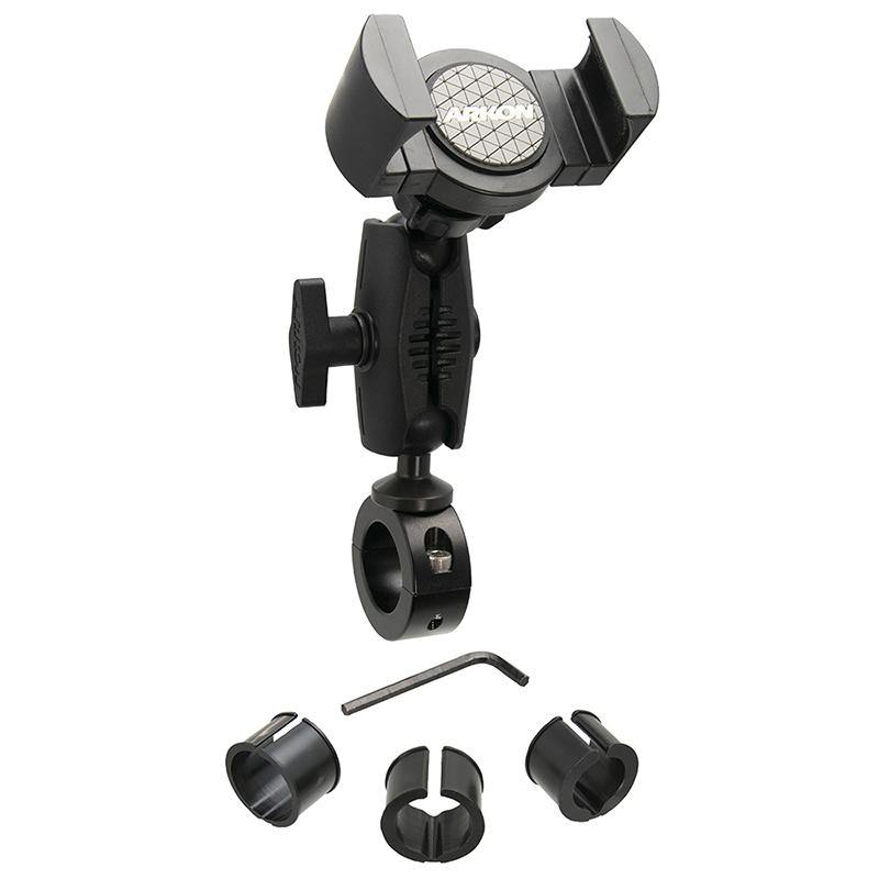 Arkon XLMC25MM RoadVise XL 25mm Robust Aluminum Motorcycle Handlebar Phone and Midsize Tablet Mount (sku 56023) - BuyBits Ltd UK