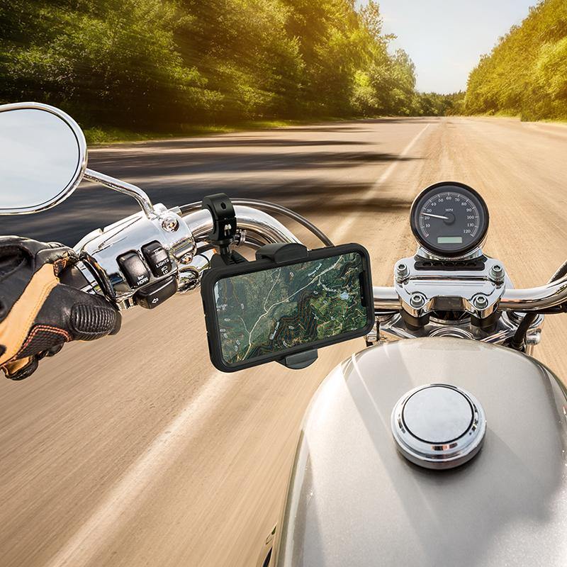 Arkon XLMC25MM RoadVise XL 25mm Robust Aluminum Motorcycle Handlebar Phone and Midsize Tablet Mount (sku 56023) - BuyBits Ltd UK
