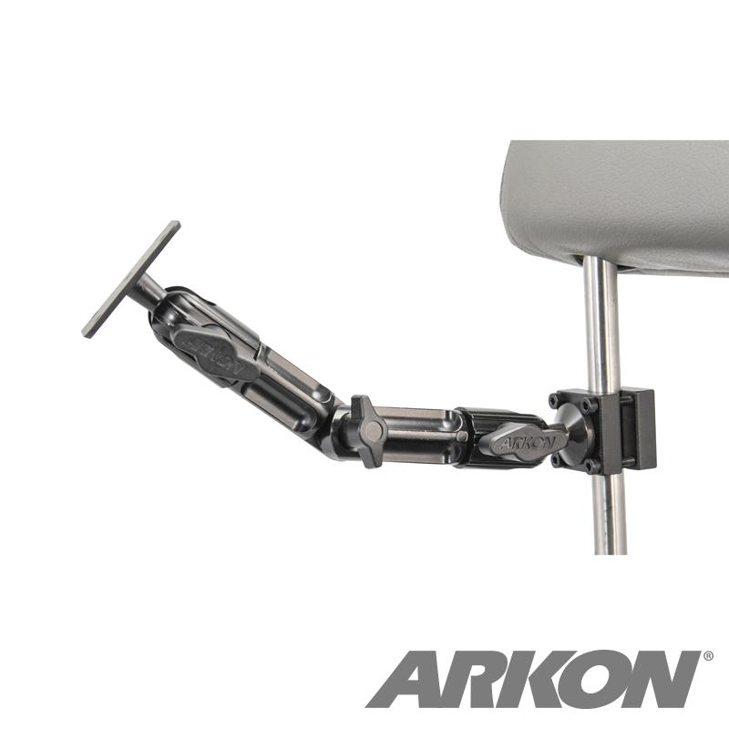 Arkon HMHD6AMPS Heavy Duty Aluminum Car Headrest Mount with 4-Hole AMPS Head (sku 50241) - BuyBits Ltd UK