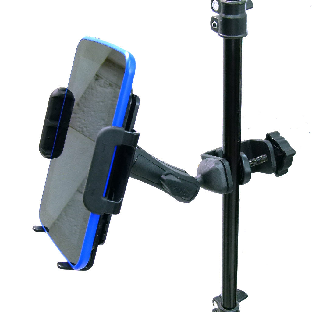 Heavy Duty Adjustable C-Clamp Music Stand - Counter Top Mount for Tesco Hudl 1 - 2 (sku 31823)