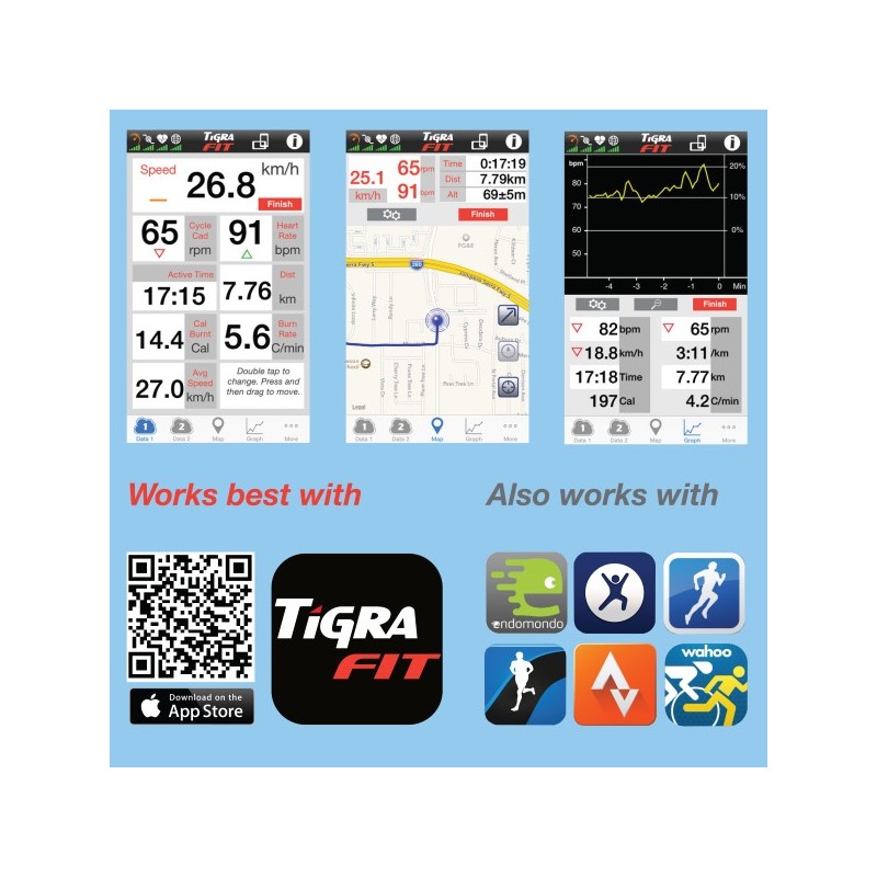 TiGRA TRIO 3 in 1 Fitness Sensor TRIO-01-N (sku 39032)