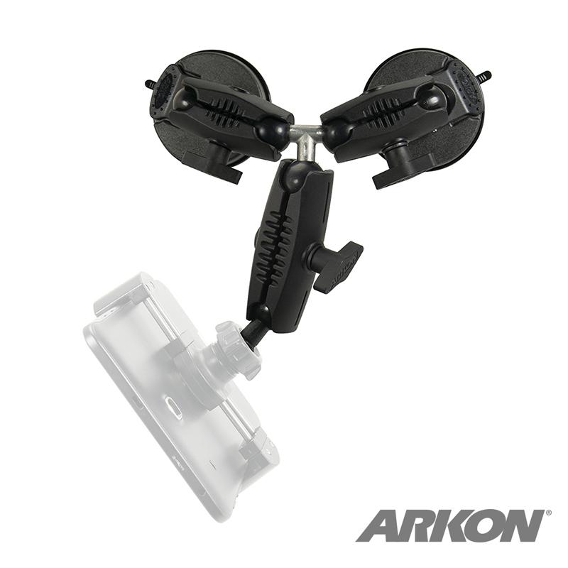 Arkon RM2X803250 Triple Robust Double Windshield Suction Mount ‚Äì 17mm Ball Compatible (sku 50221) - BuyBits Ltd UK