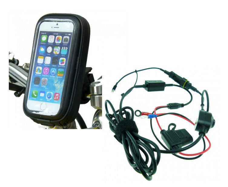 High Power Hardwire Waterproof Motorcycle PRO Mount for Apple iPhone 6S (sku 32121)