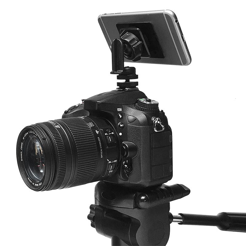 ARKON TW Broadcaster Camera Hot Shoe Magnetic Phone Mount for iPhone 6S, 6 Plus, 6S, 6, 5S, 5, Galaxy Note 5, 4 MAGHOTSHOE (sku 34436)