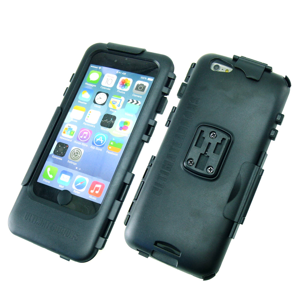 IPX5 Waterproof Tough Case for iPhone 6S Plus with Power Adapter fits 3 slot Bike Mounts - Chargers (sku 32359)