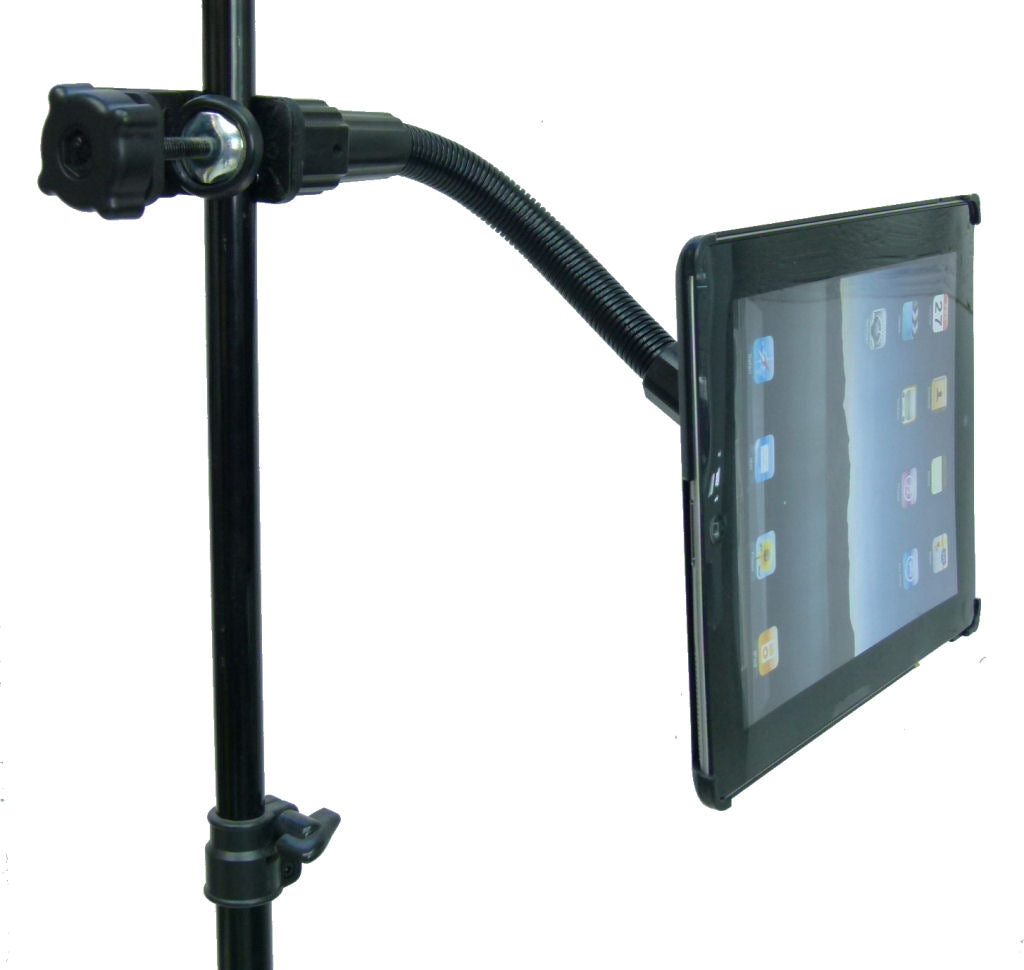 Dedicated Heavy Duty Flexible Music - Mic Stand Holder for iPad 2 (sku 31804)