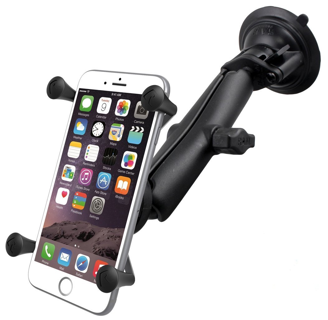 RAM-B-166-C-UN10 Long Twist &amp; Lock Suction Mount &amp; X-Grip¬Æ for iPhone 6 Plus (sku 35563) - BuyBits Ltd UK