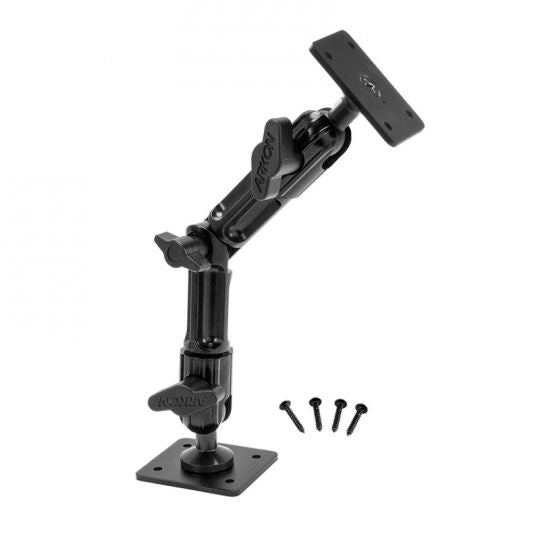 Arkon HD006AMPS Heavy-Duty Multi-Angle AMPS Mounting Pedestal with 9" Arm and 4-Hole Drill Base (sku 41188)