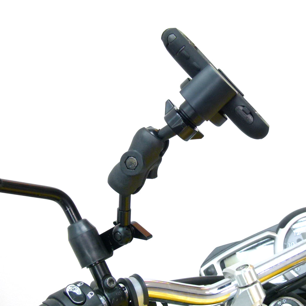 M8 - M10 Motorcycle Bolt Hole Mount &amp; RoadVise Universal SmartPhone Holder (sku 31726)