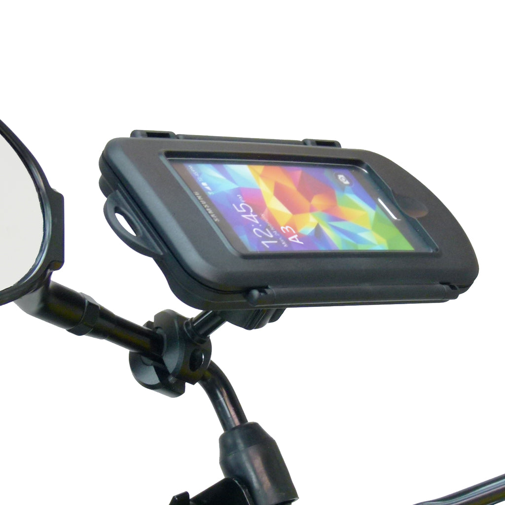 Motorcycle Scooter Mirror Mount &amp; Waterproof Case for Samsung Galaxy A3 (sku 30384)
