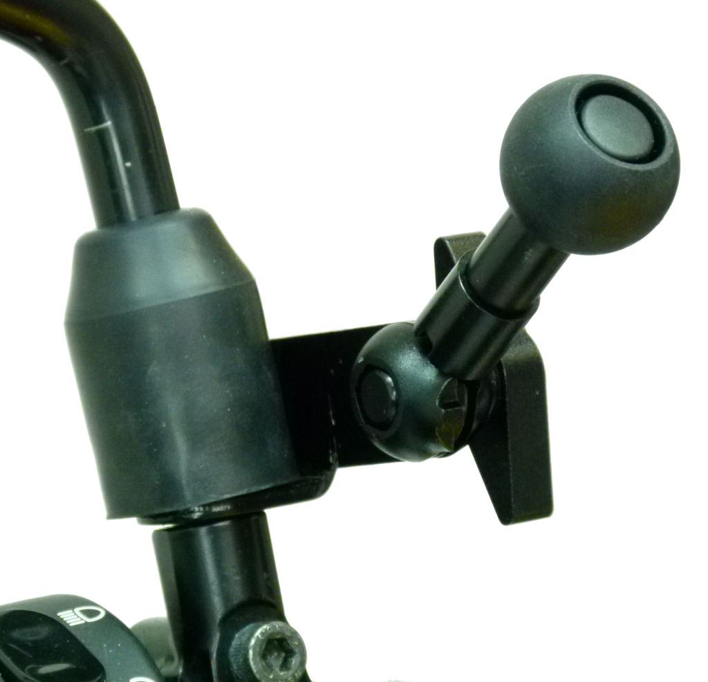 Motorcycle Mirror M8 M10 Hole Attachment Mount with AMPS Adapter for TomTom Rider 500 - 550 (sku 54894) - BuyBits Ltd UK